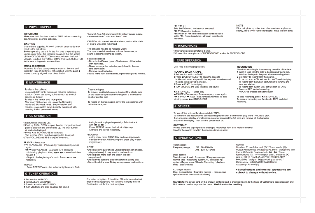 DeWalt CX-CD282 manual 