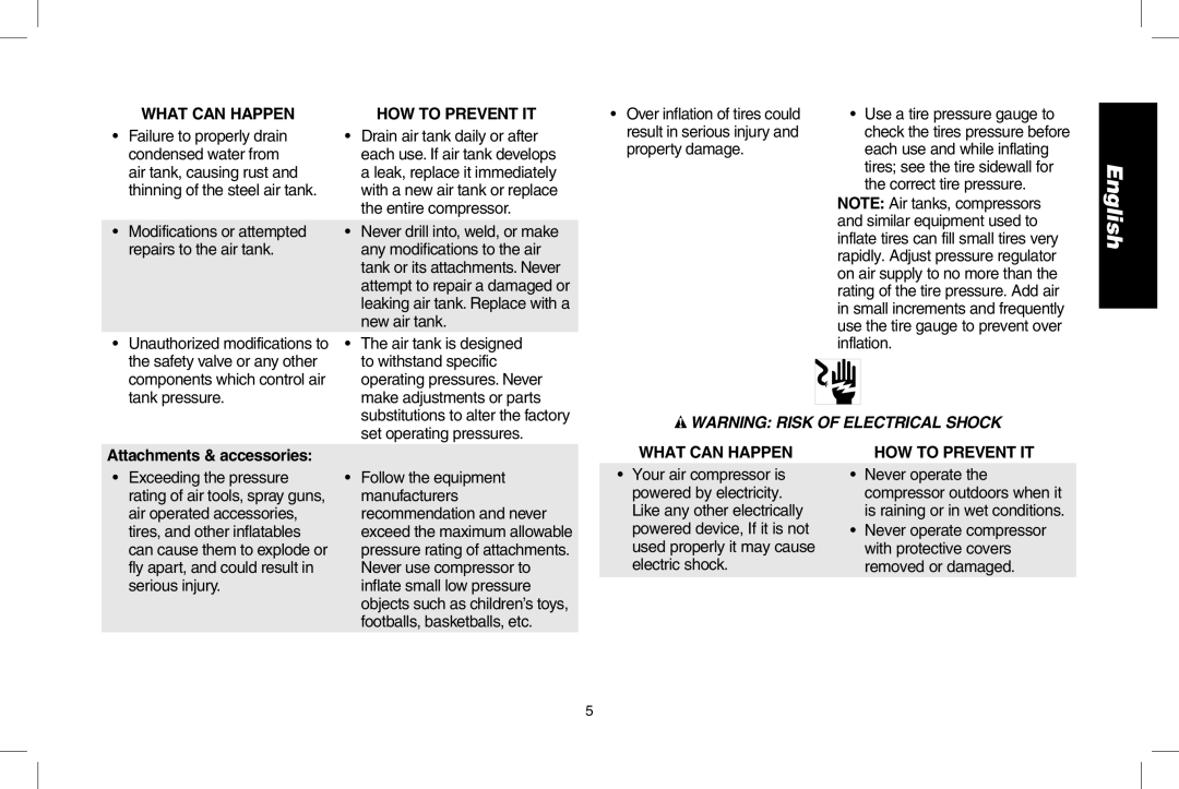 DeWalt D2002M instruction manual What can happen, Attachments & accessories 