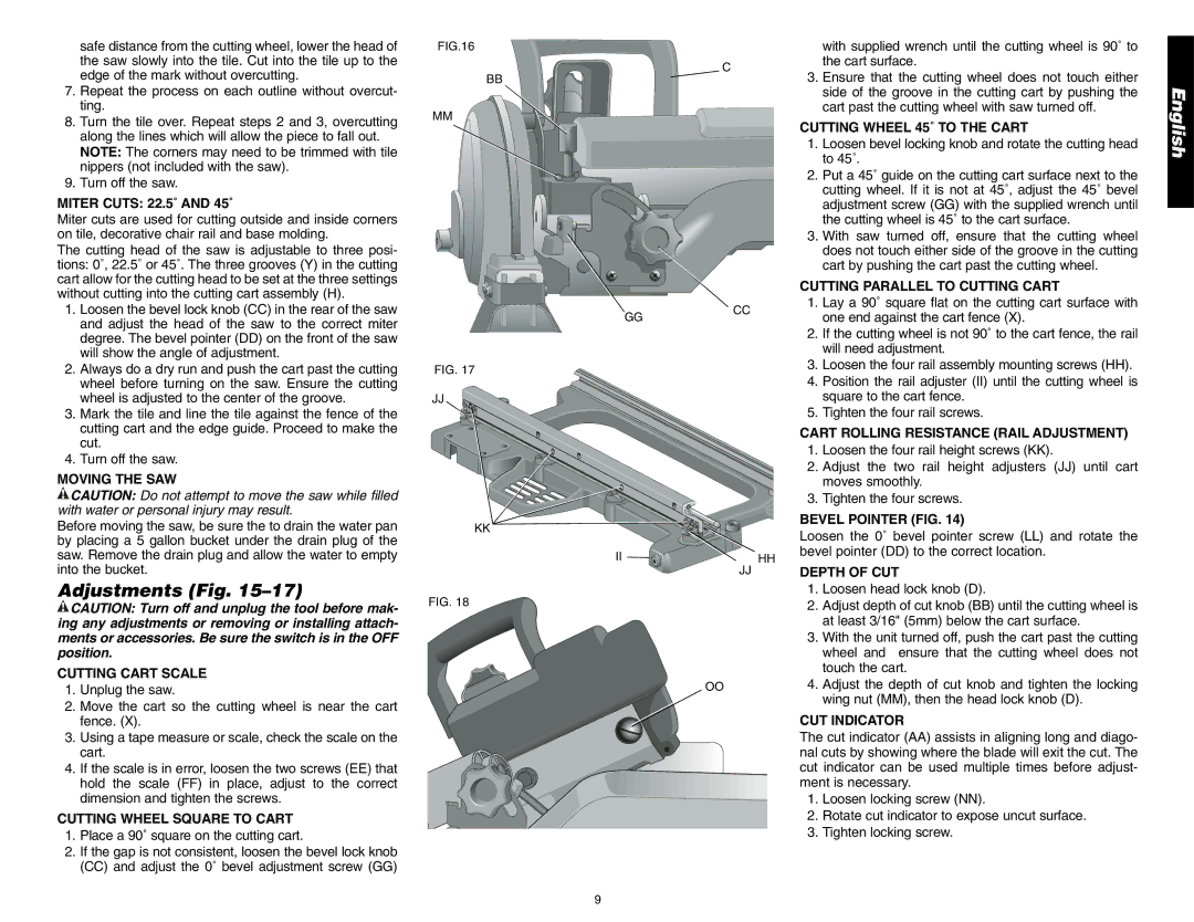 DeWalt D24000 instruction manual Adjustments Fig 