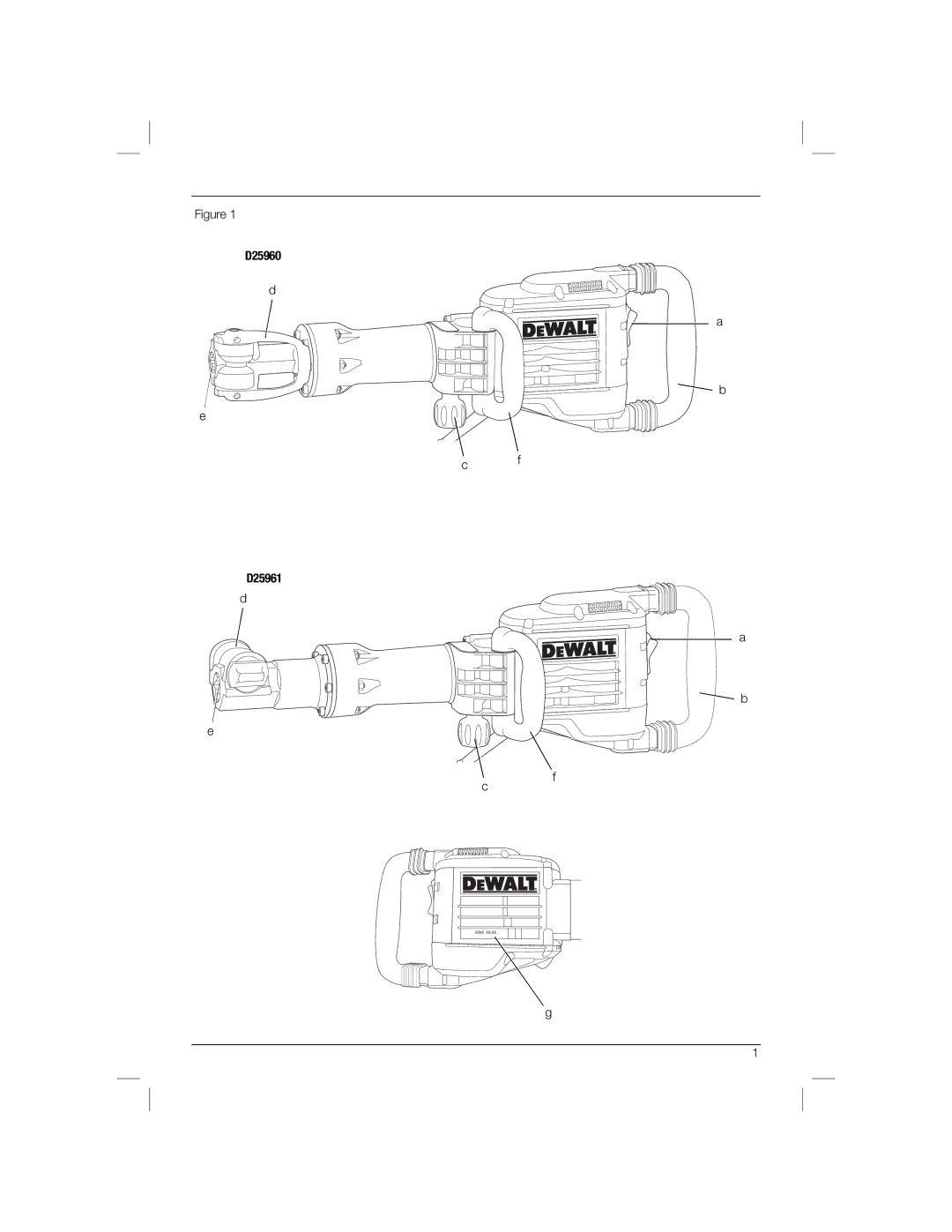 DeWalt D25960K manual 