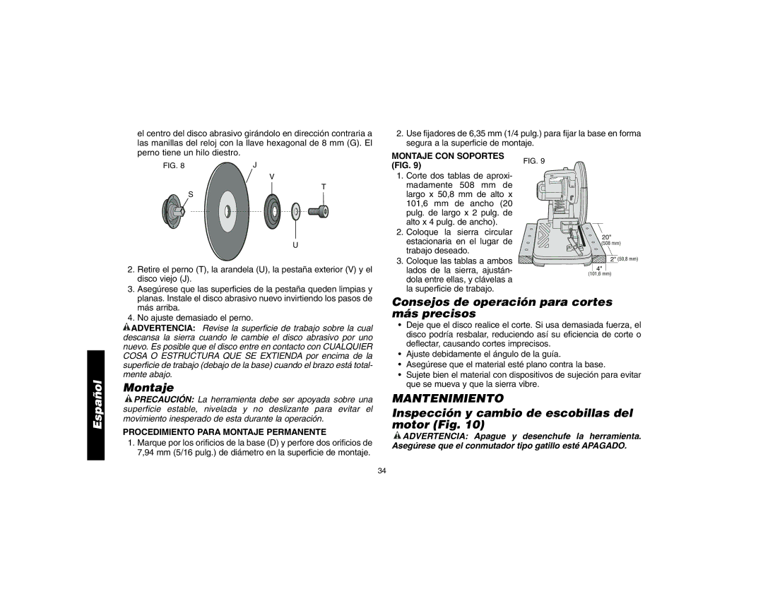 DeWalt D28700, 621106-00 instruction manual Montaje, Consejos de operación para cortes más precisos, Mantenimiento 