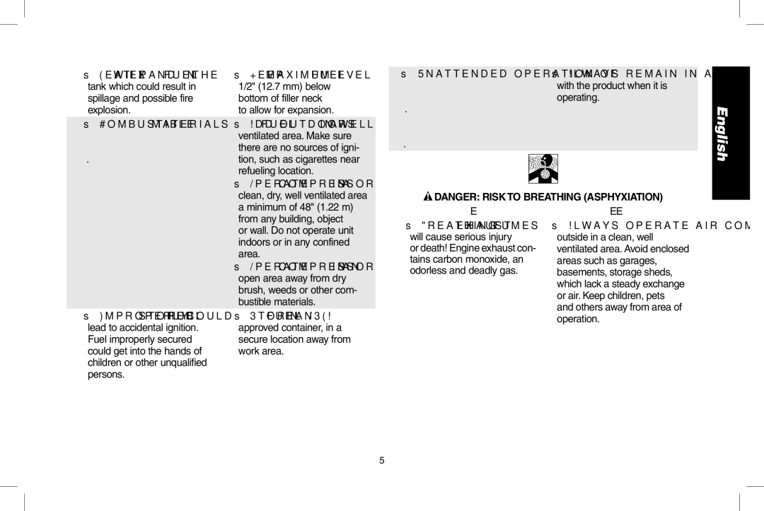 DeWalt D55690, D55695 instruction manual What can happen 