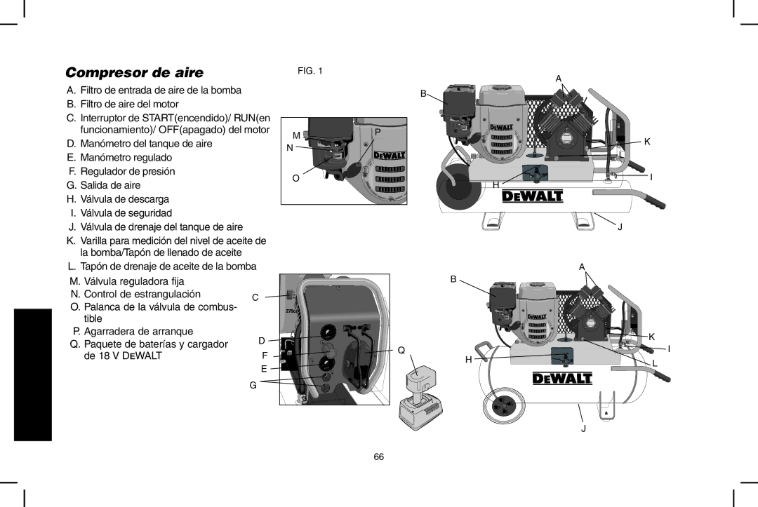 DeWalt D55695 instruction manual Compresor de aire, D55690A, Tapón de drenaje de aceite de la bomba 