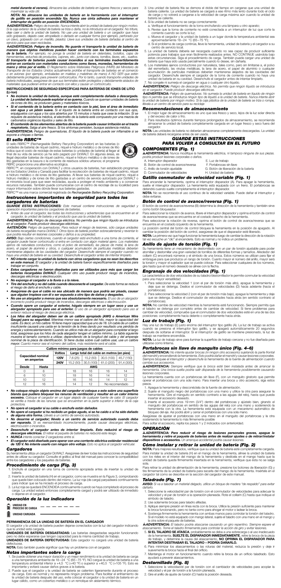 DeWalt DCD771C2R instruction manual Operación 