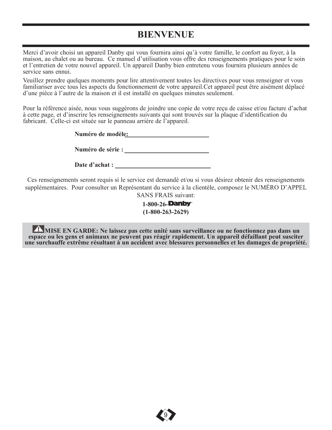 DeWalt DDR2509EE operating instructions Bienvenue, Numéro de modèle Numéro de série Date d’achat 