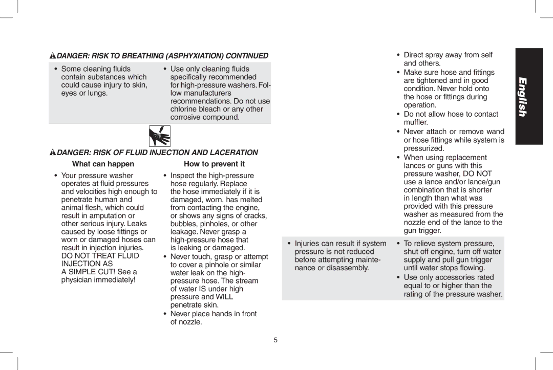 DeWalt DPH3100 instruction manual What can happen 