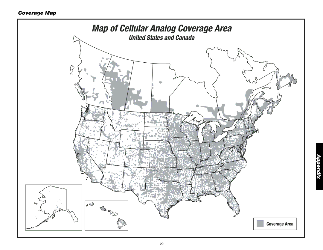 DeWalt DS100, DS200 instruction manual Coverage Map 