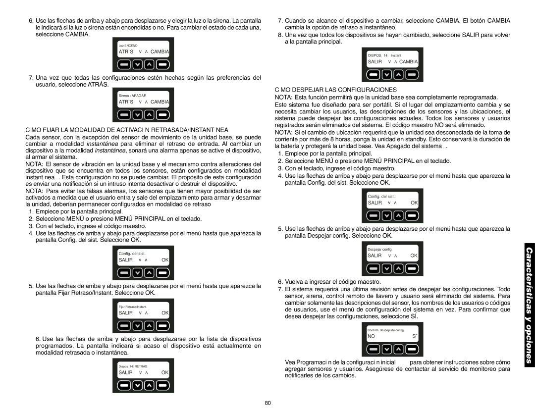 DeWalt DS100, DS200 Cómo Fijar LA Modalidad DE Activación RETRASADA/INSTANTÁNEA, Cómo Despejar LAS Configuraciones 