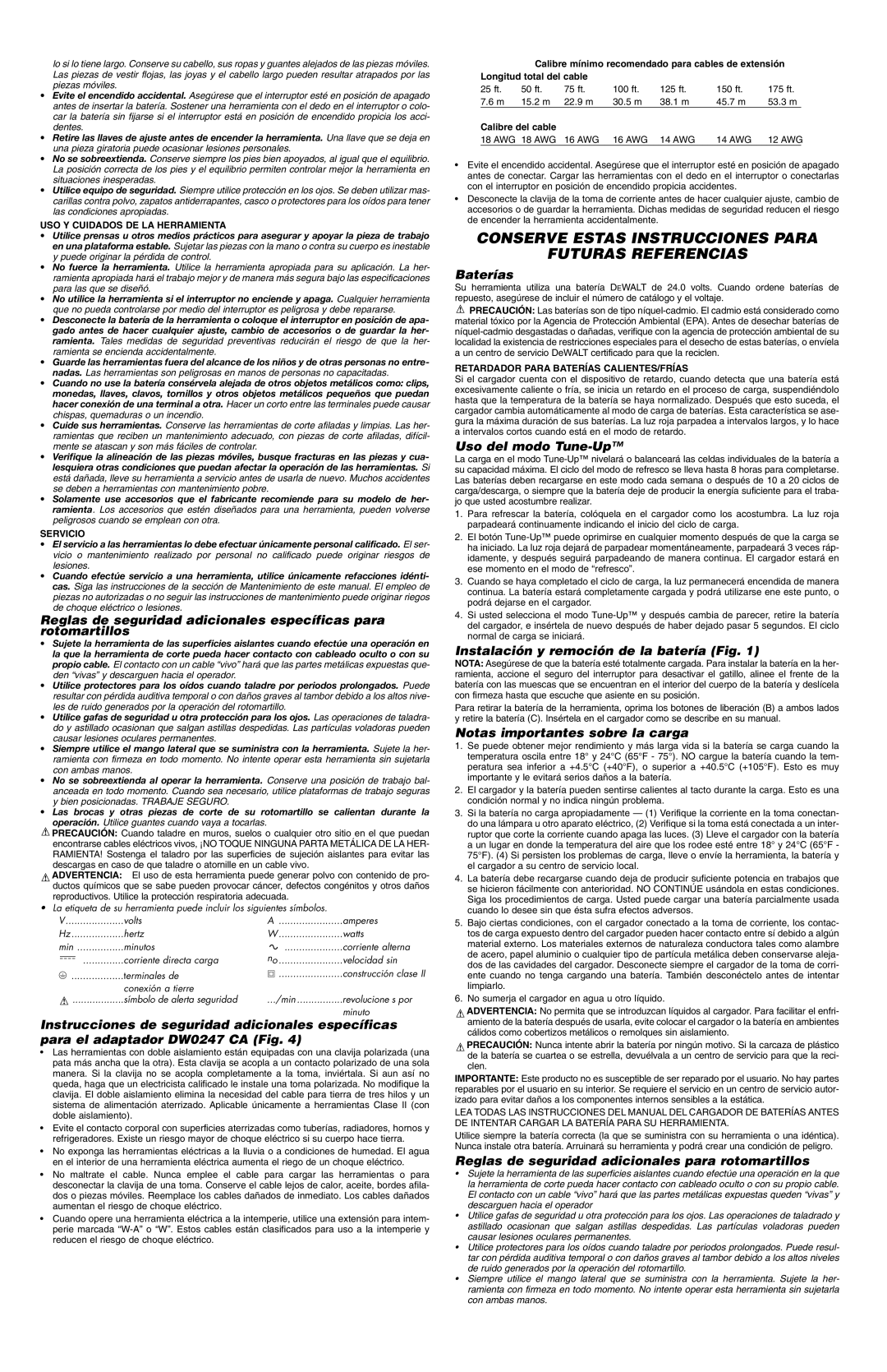 DeWalt 329869-02, DW004 instruction manual Conserve Estas Instrucciones Para Futuras Referencias 