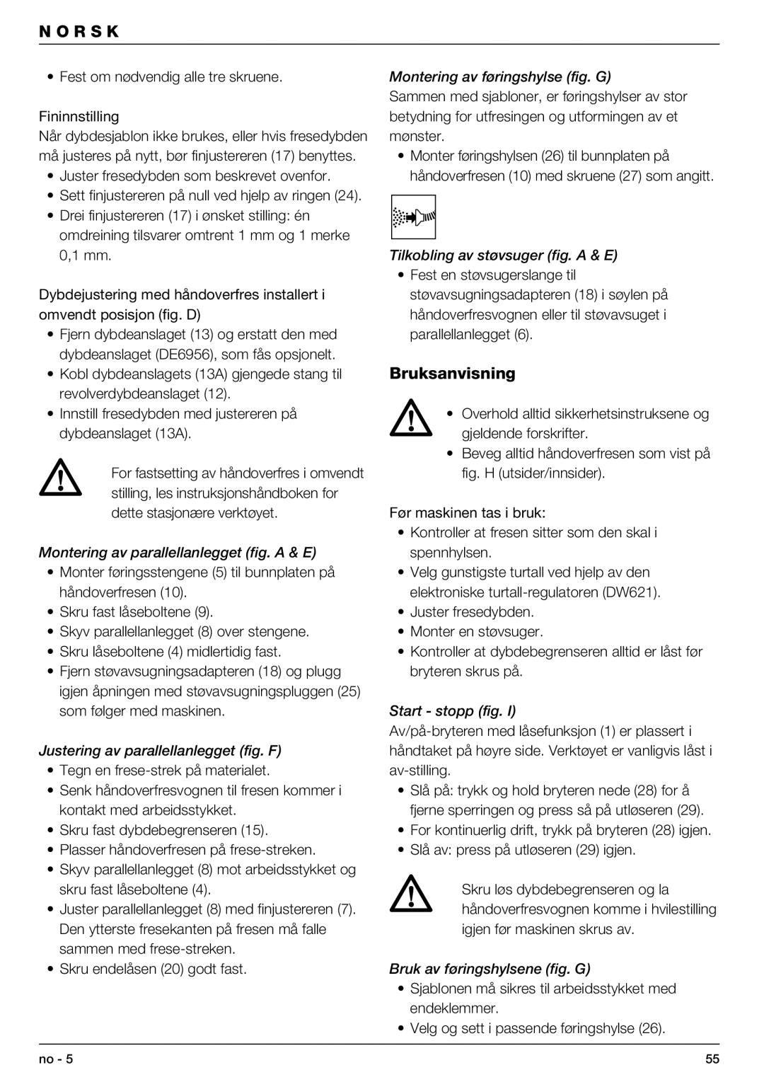 DeWalt DW621 manual Bruksanvisning 