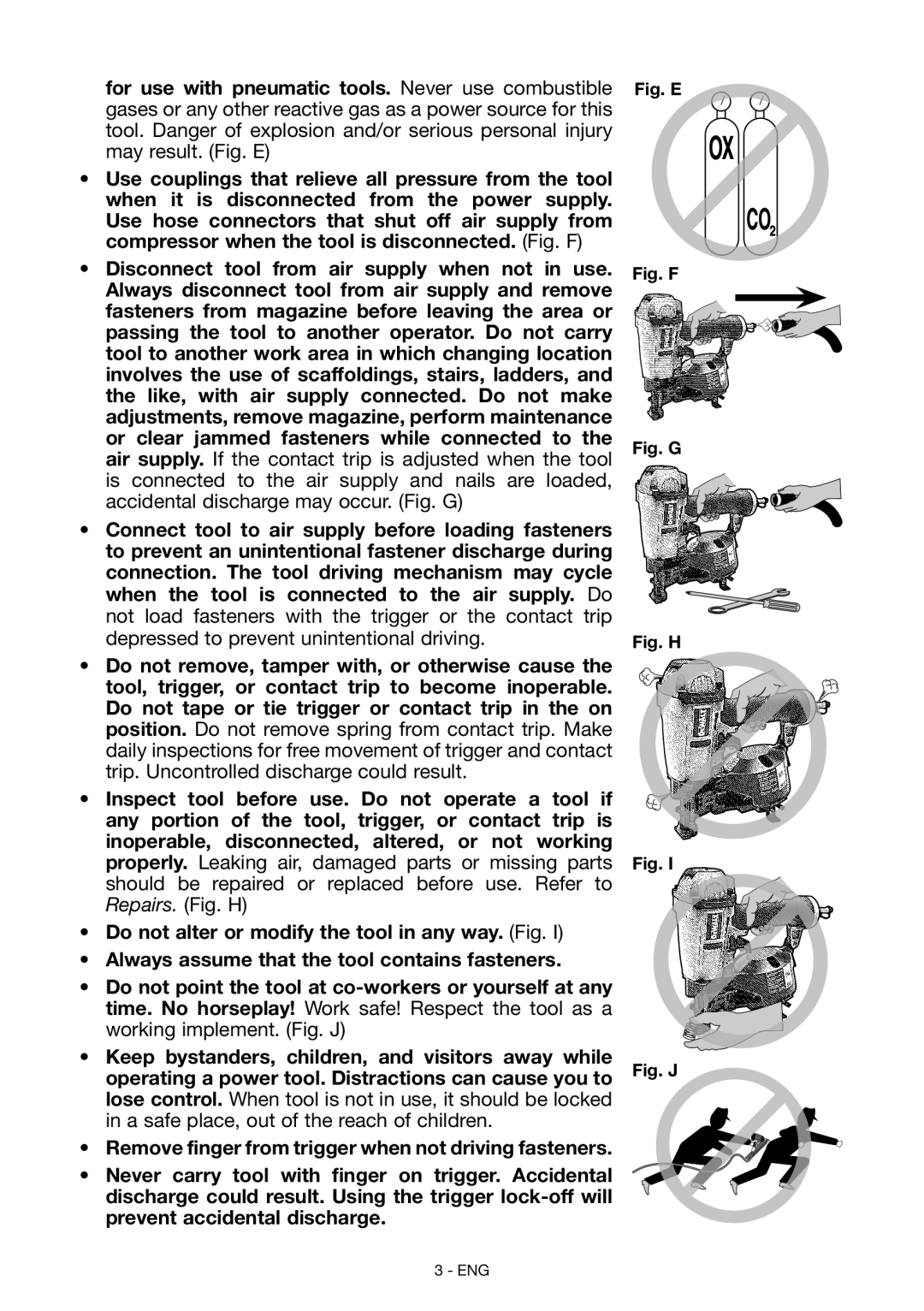 DeWalt DWFP12658 instruction manual Fig. E 