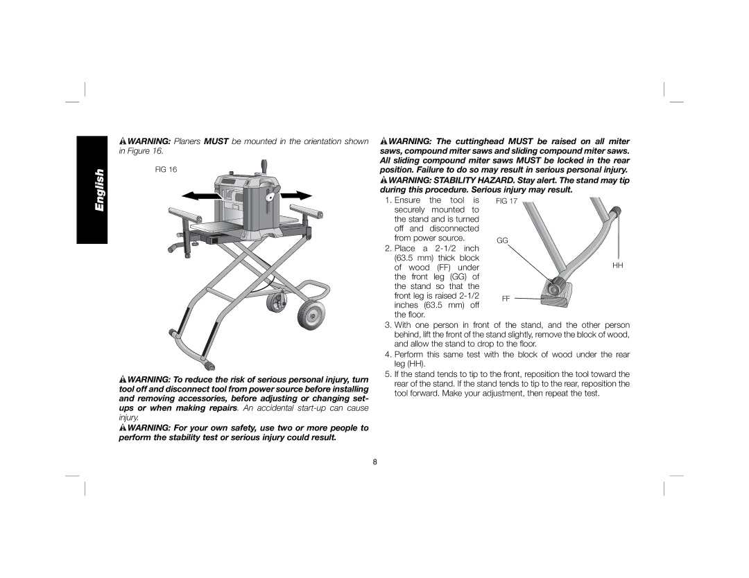 DeWalt DWX726 instruction manual English 