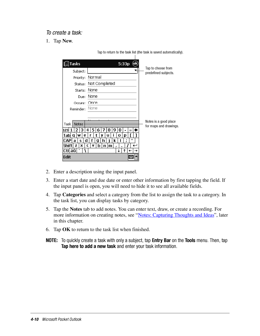 DeWalt IPAQ H3000 manual 10MicrosoftPocketapOutlook 