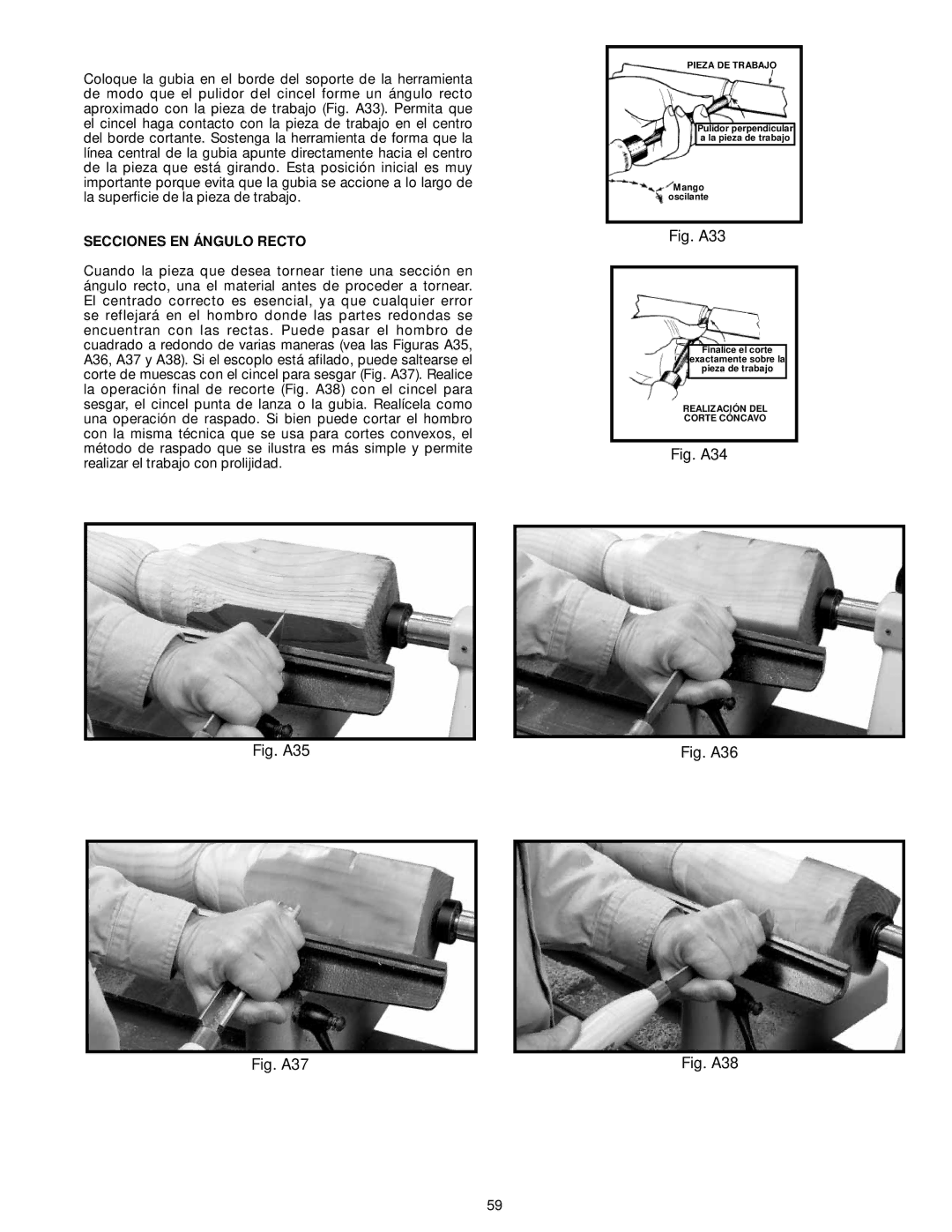 DeWalt LA200 instruction manual Secciones EN Ángulo Recto, Pieza DE Trabajo 