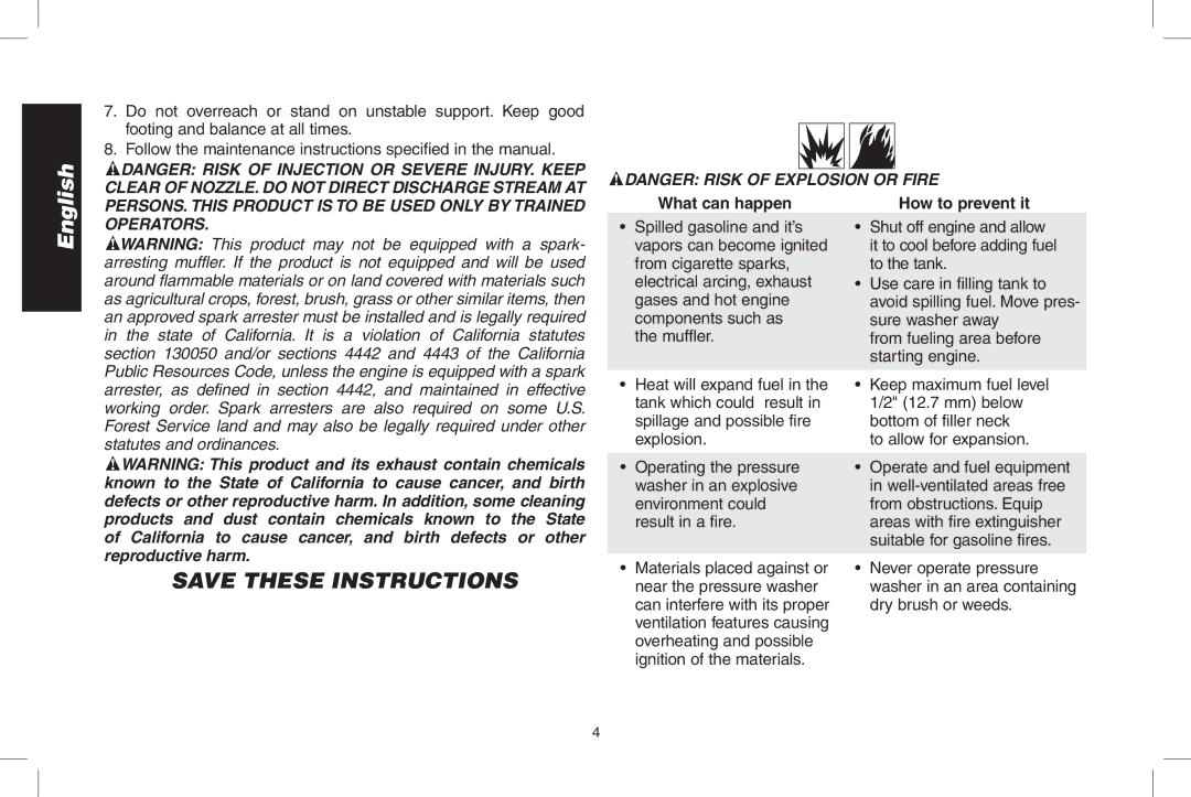 DeWalt N0003431, DPD3000IC instruction manual What can happen How to prevent it, Operators 