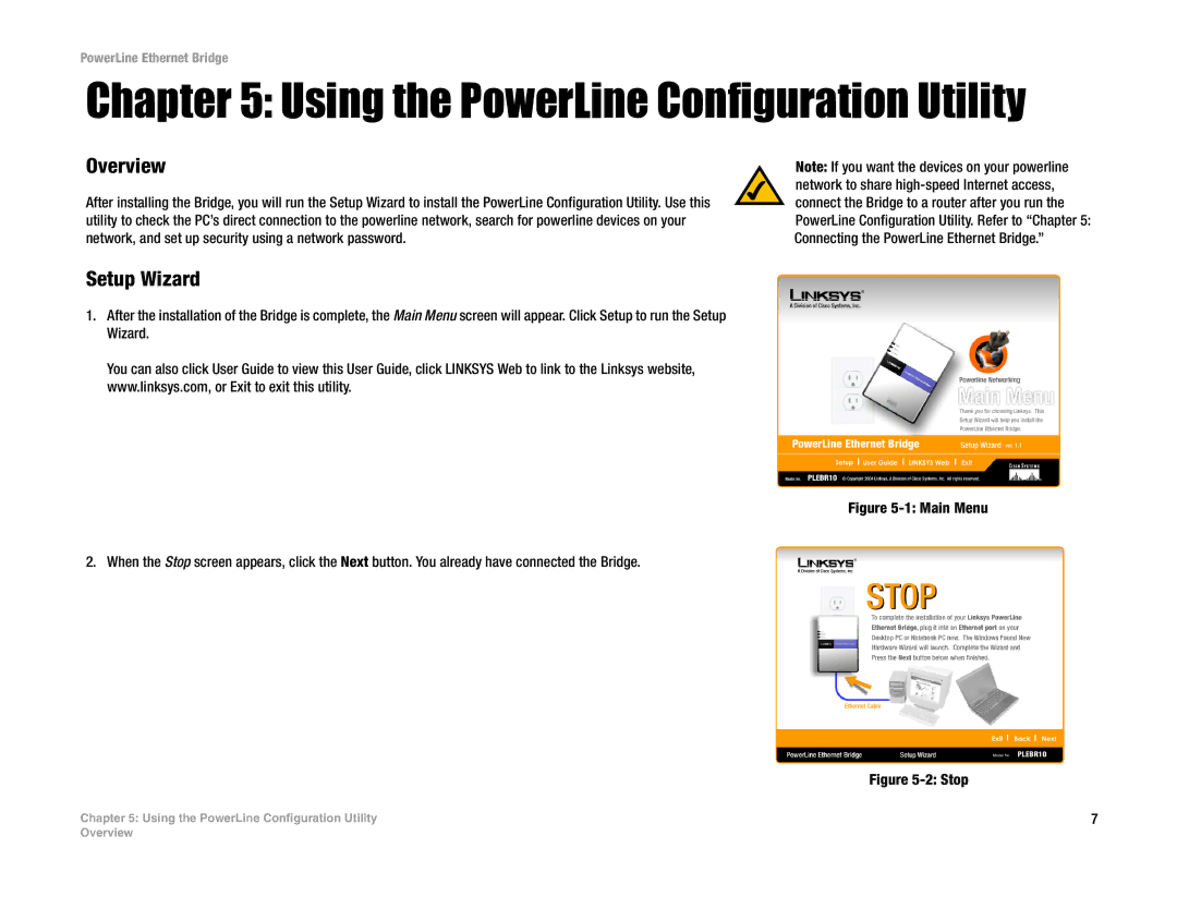 DeWalt PLEBR10 manual Using the PowerLine Configuration Utility, Overview, Setup Wizard 