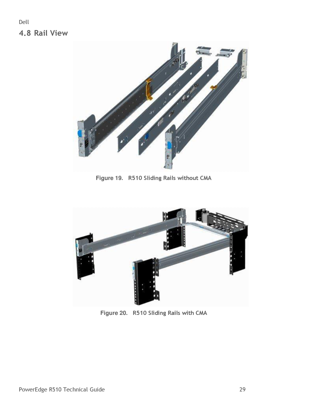 DeWalt manual R510 Sliding Rails without CMA, R510 Sliding Rails with CMA 