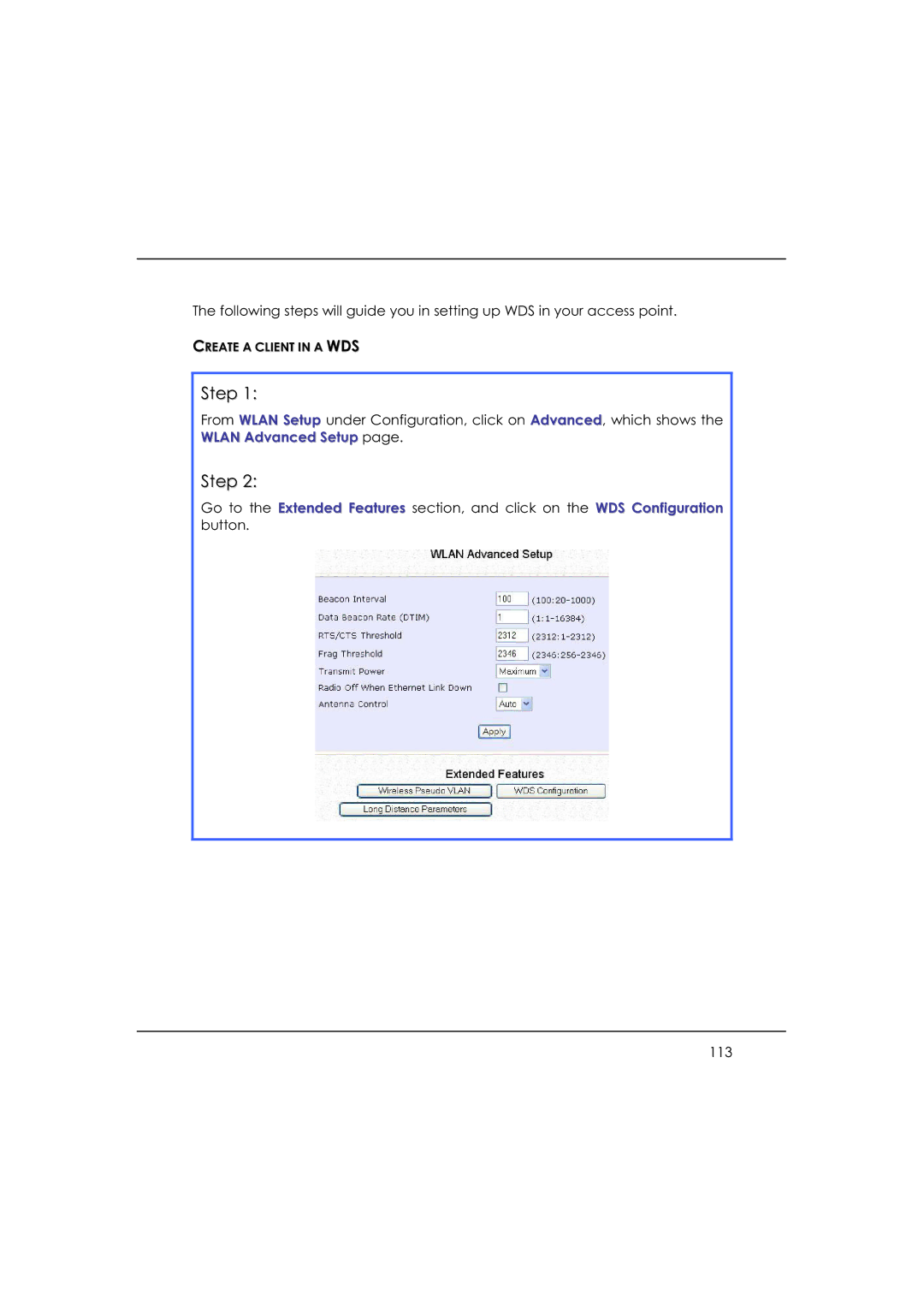 DeWalt WP54AG manual Create a Client in a WDS 