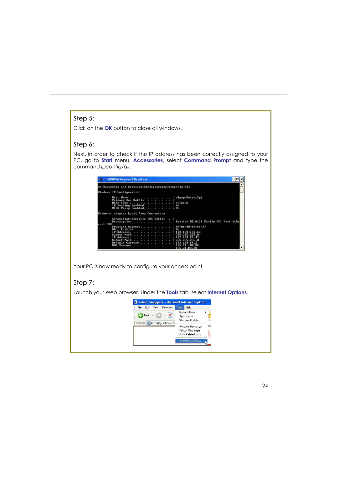 DeWalt WP54AG manual Click on the OK button to close all windows 