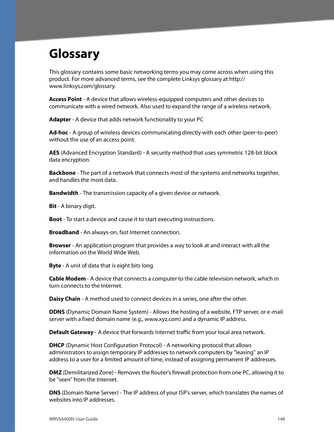 DeWalt WRVS4400N manual Glossary 