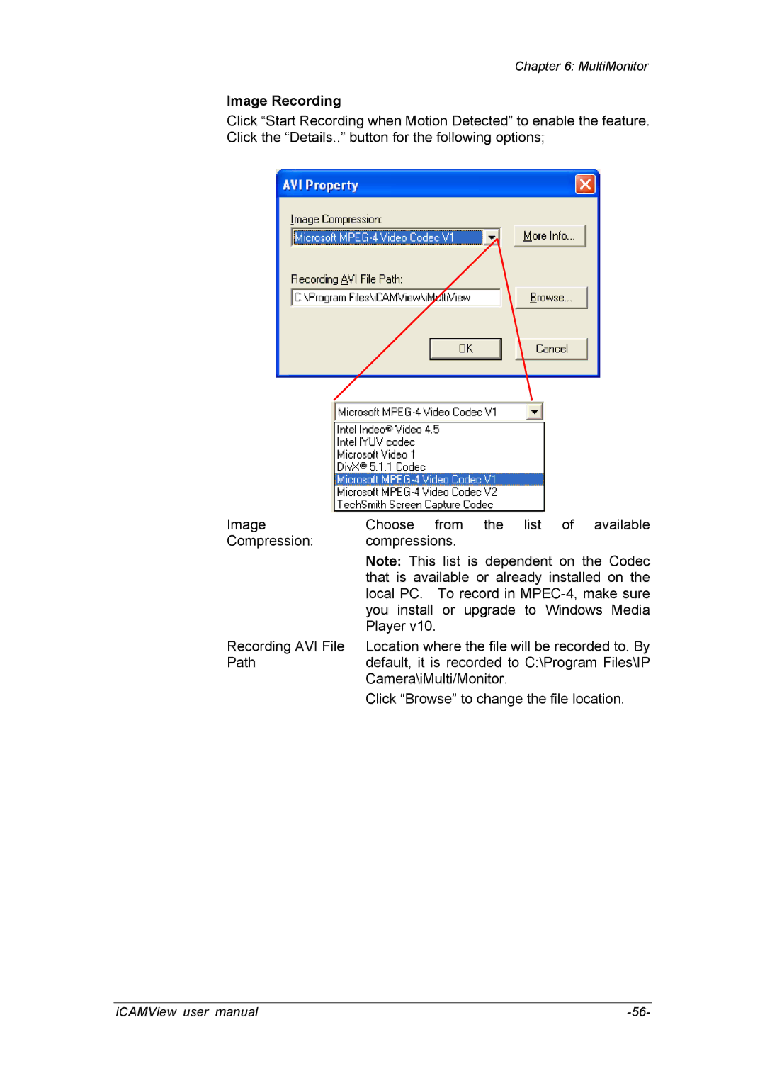 deXlan 050862 user manual Image Recording 