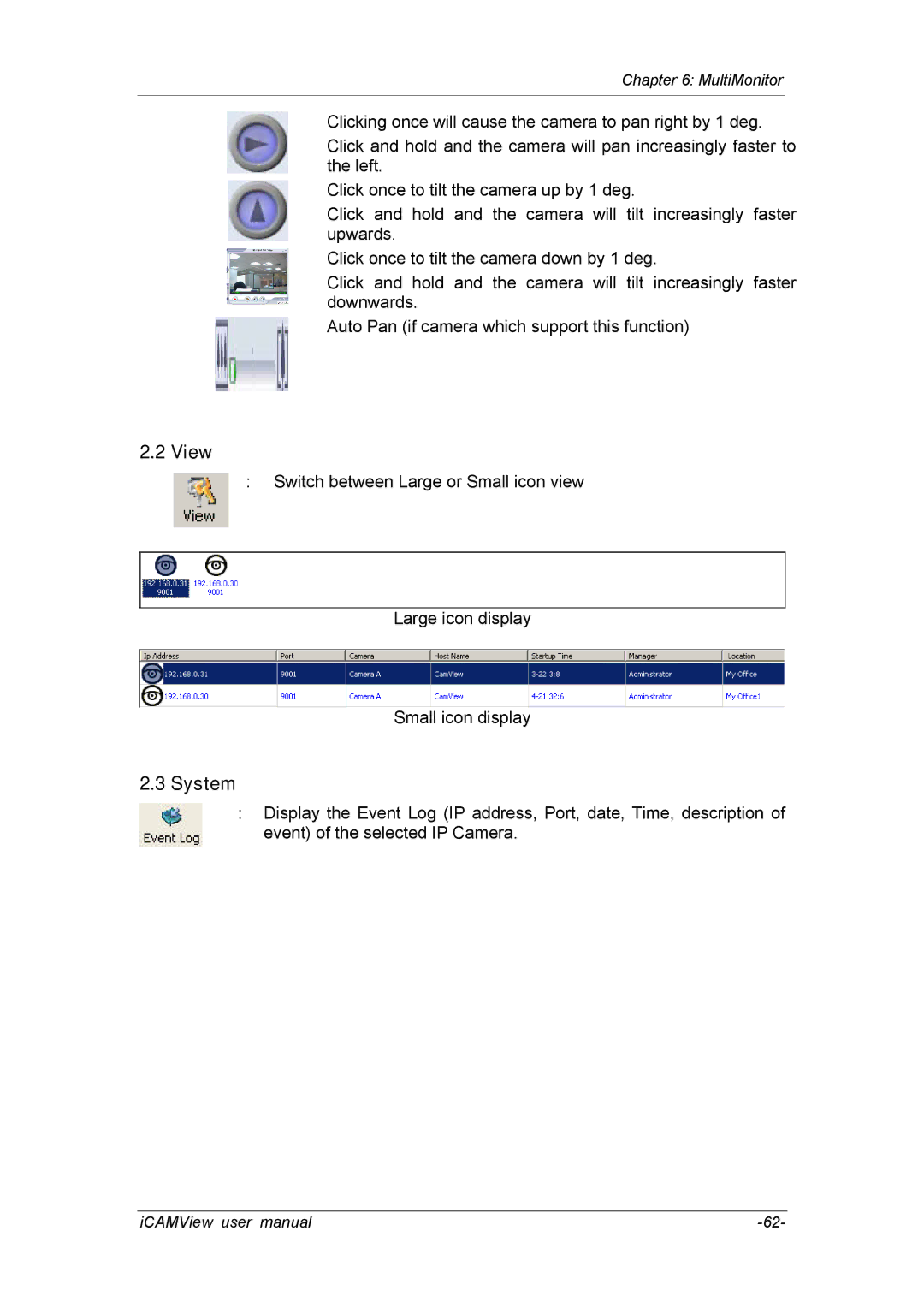 deXlan 050862 user manual View, System 