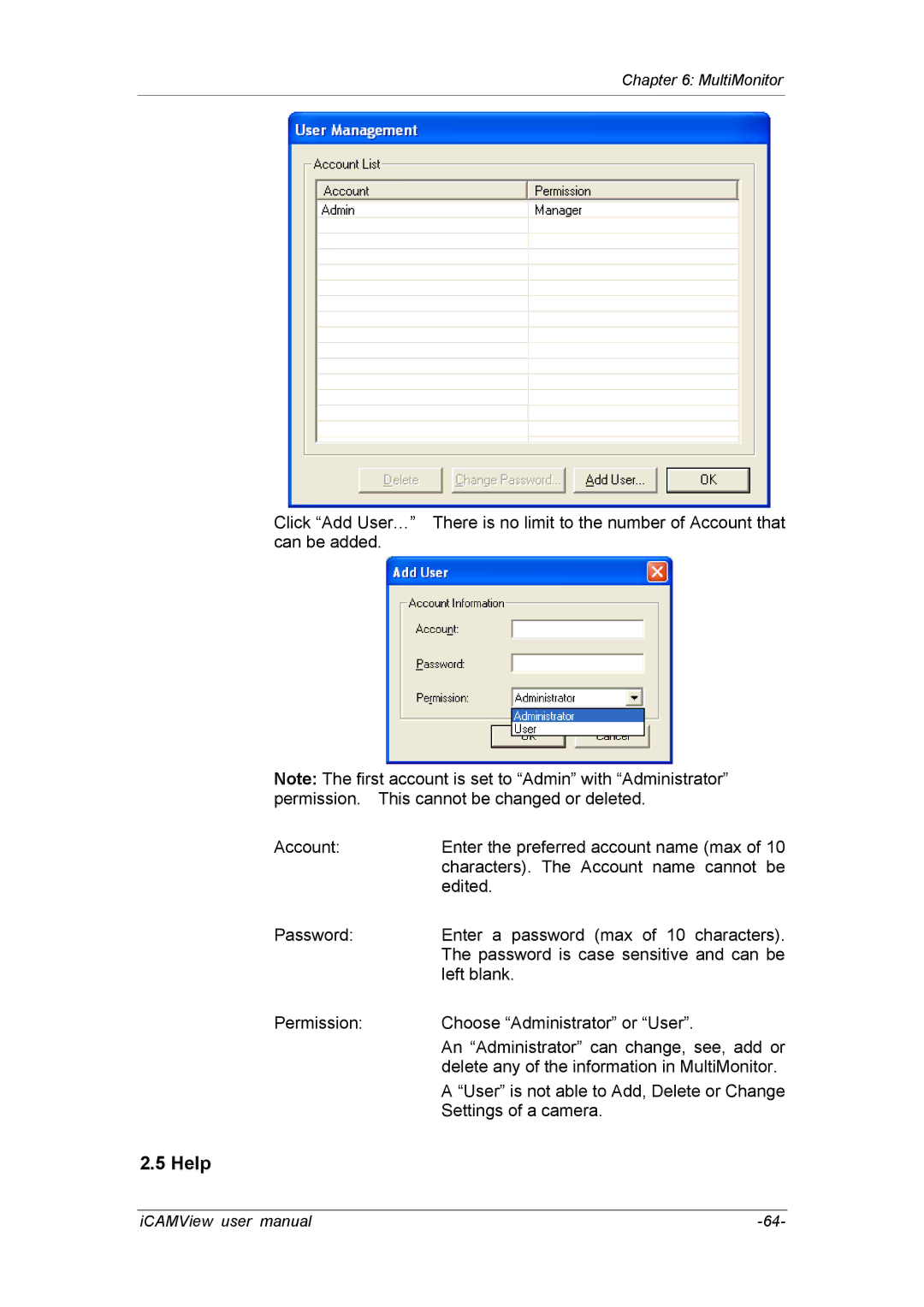 deXlan 050862 user manual Help 