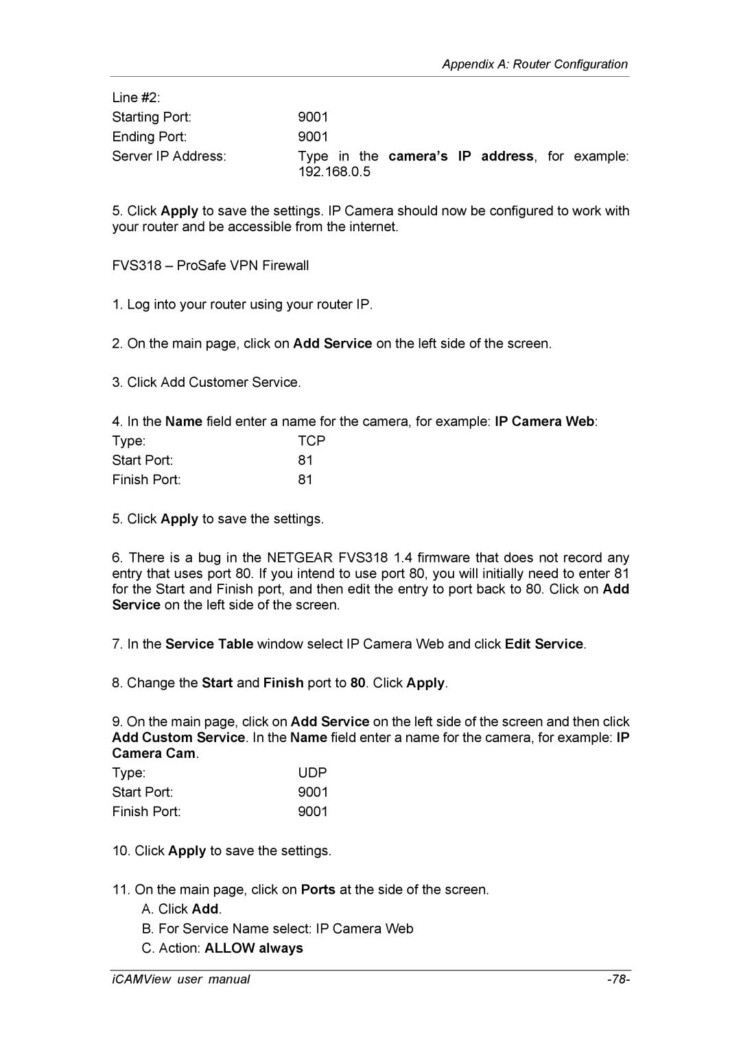 deXlan 050862 user manual Action Allow always 