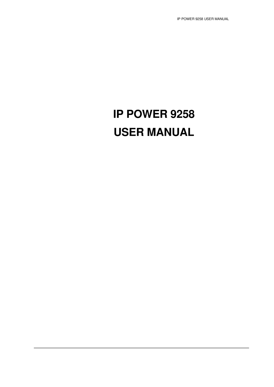 deXlan 068420 user manual IP Power 