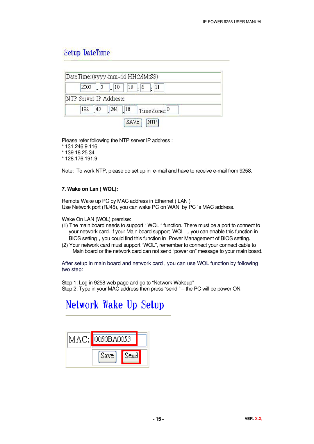 deXlan 068420 user manual Wake on Lan WOL 