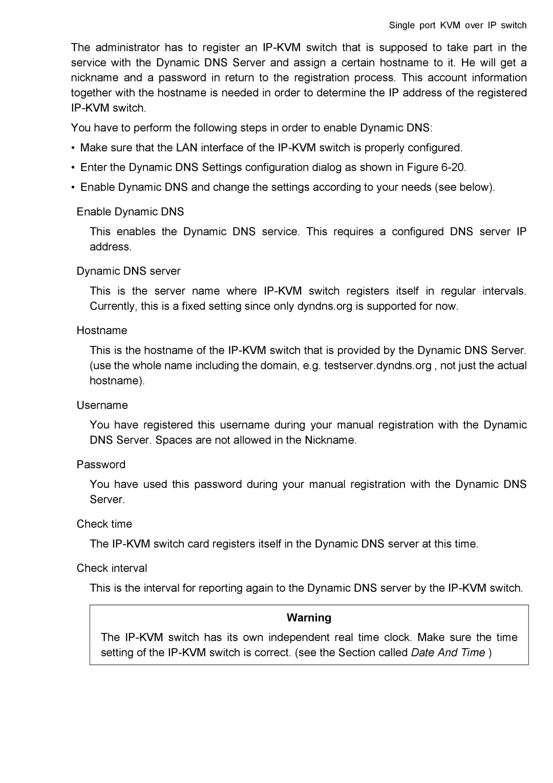 deXlan IP-KVM user manual Single port KVM over IP switch 