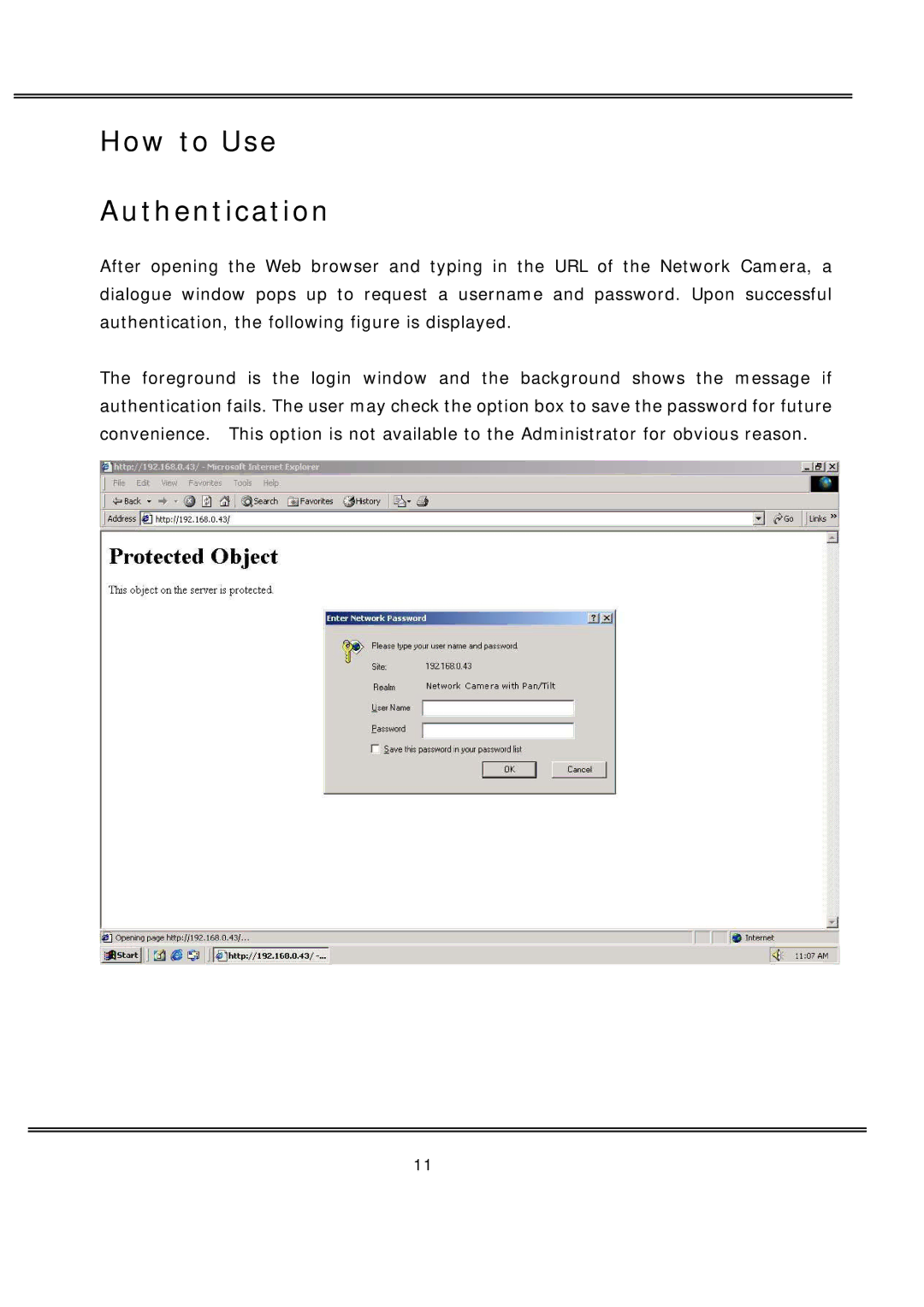 deXlan MPEG4 user manual How to Use Authentication 