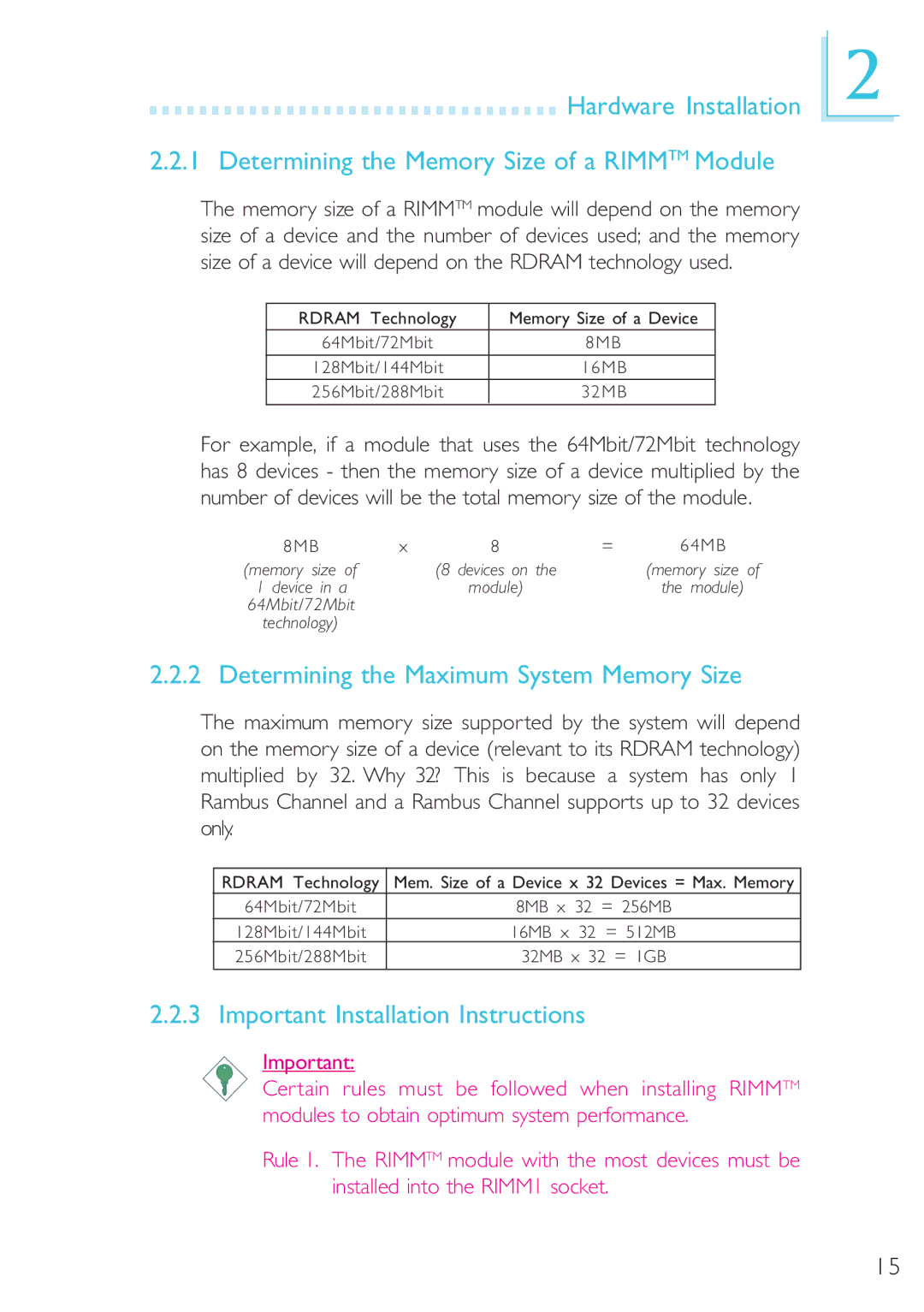 DFI 40800950 manual Determining the Maximum System Memory Size, Important Installation Instructions 