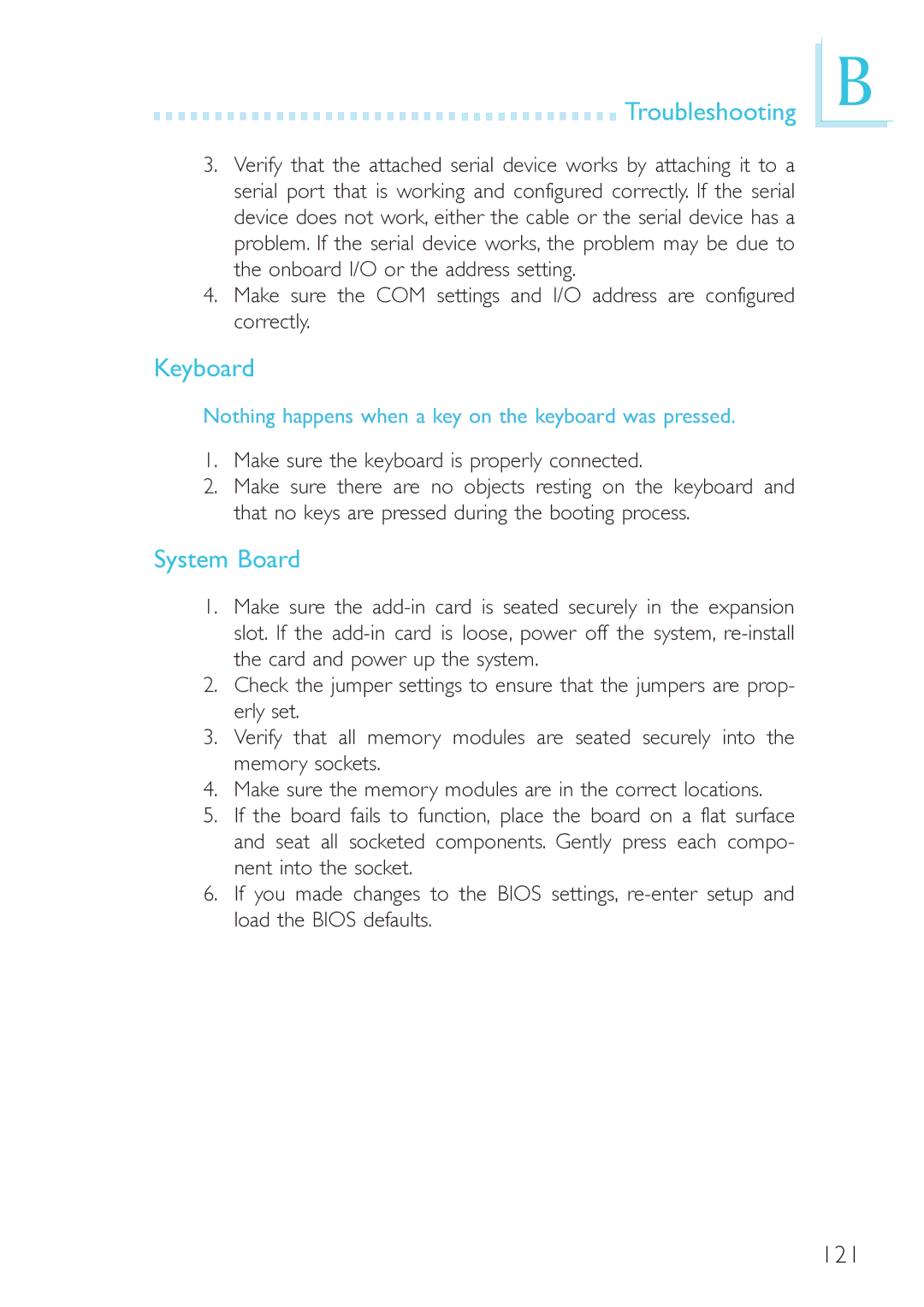 DFI 915GM-MIGF user manual Keyboard, System Board 