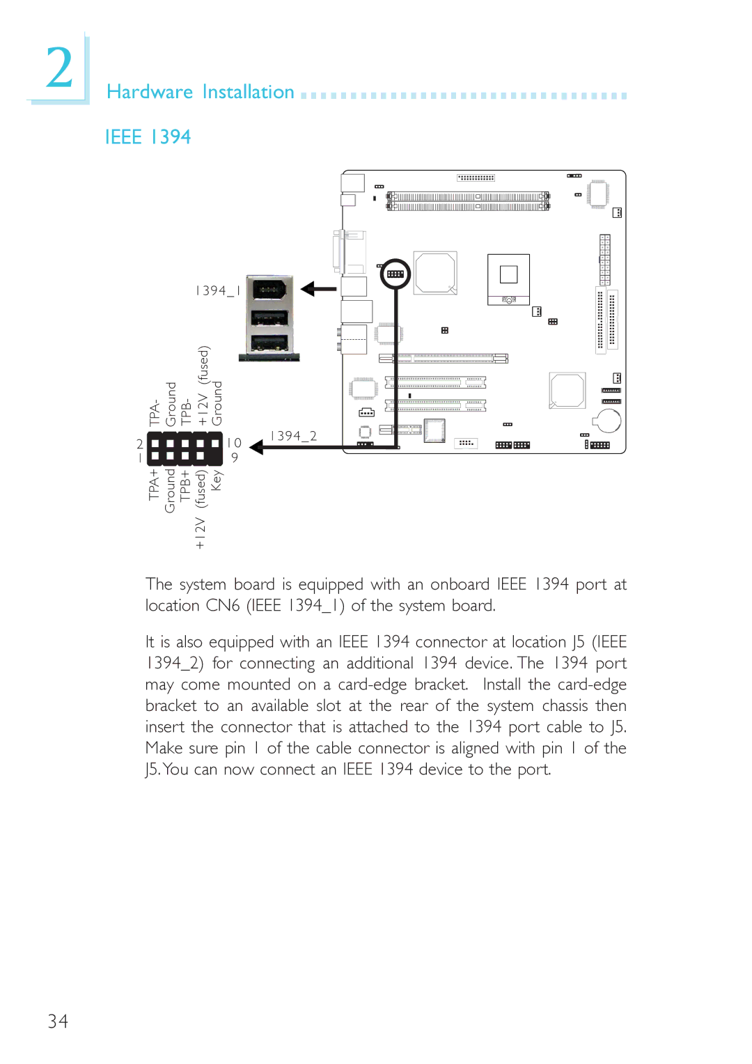 DFI 915GM-MIGF user manual Hardware Installation Ieee 