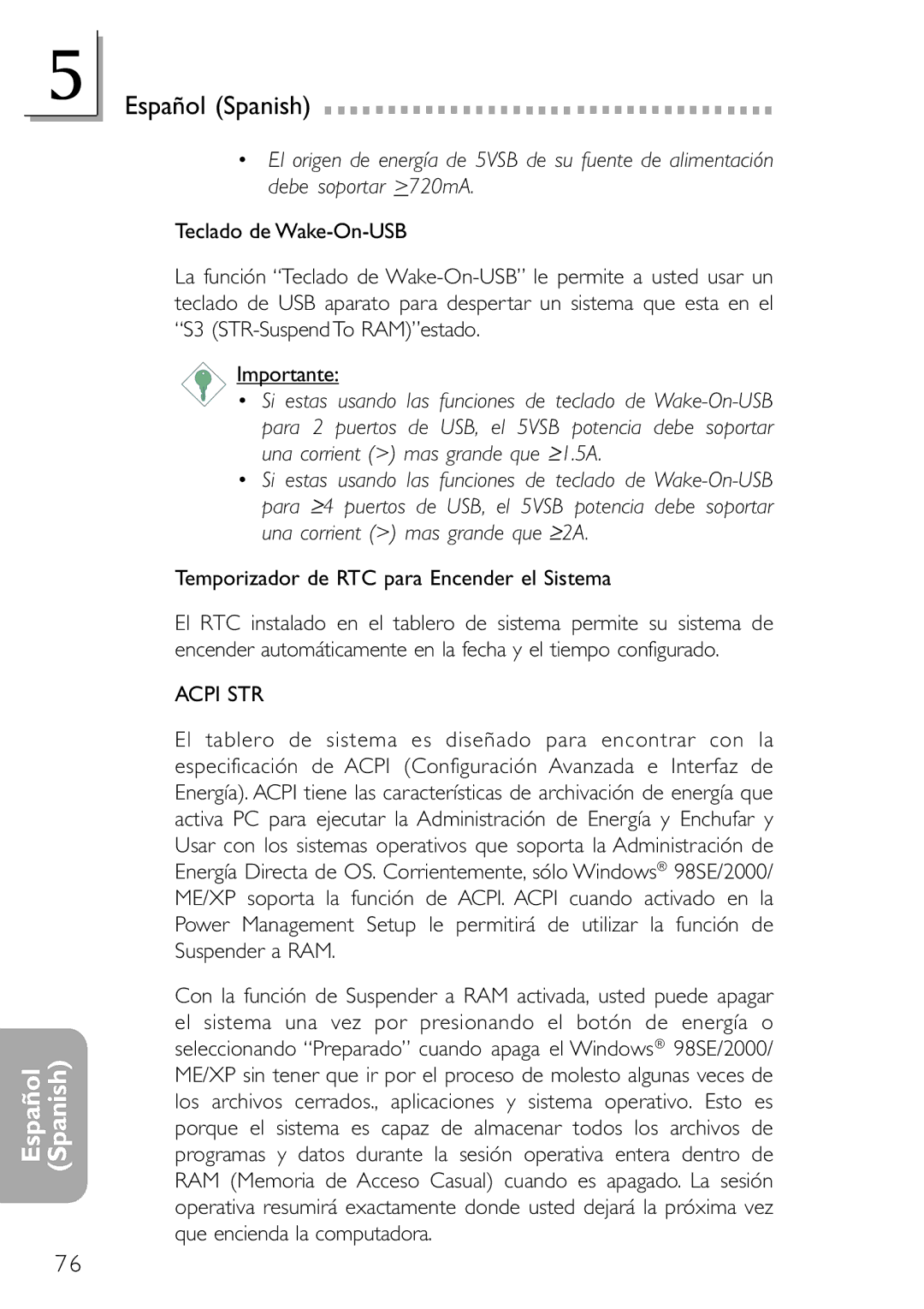 DFI NB78-BL, NB78-BC manual Temporizador de RTC para Encender el Sistema 