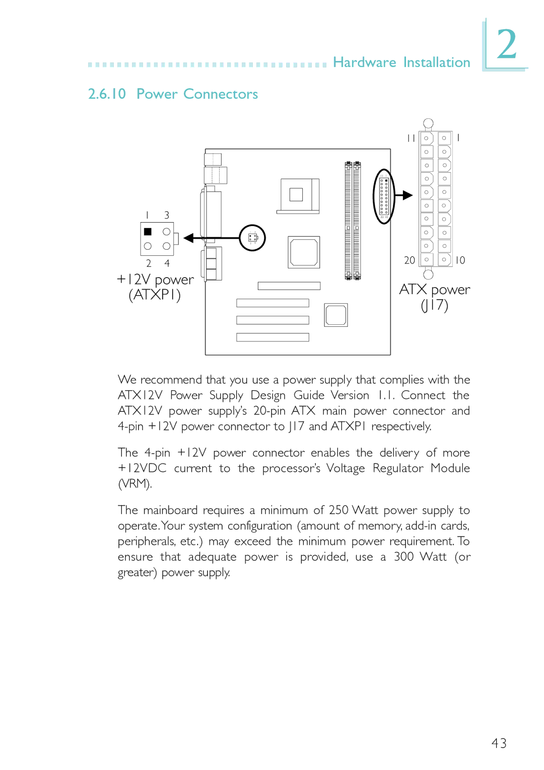 DFI PM12-EC, PM12-EL user manual Hardware Installation Power Connectors, J17 