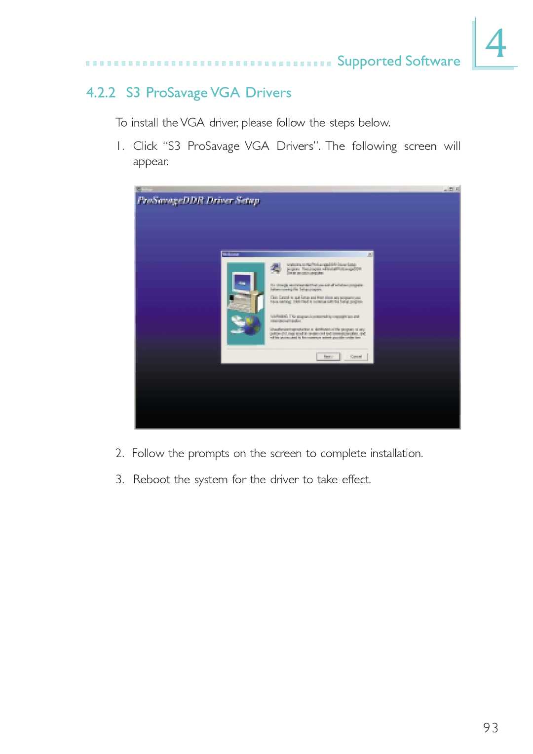 DFI PM12-EC, PM12-EL user manual Supported Software 2 S3 ProSavage VGA Drivers 