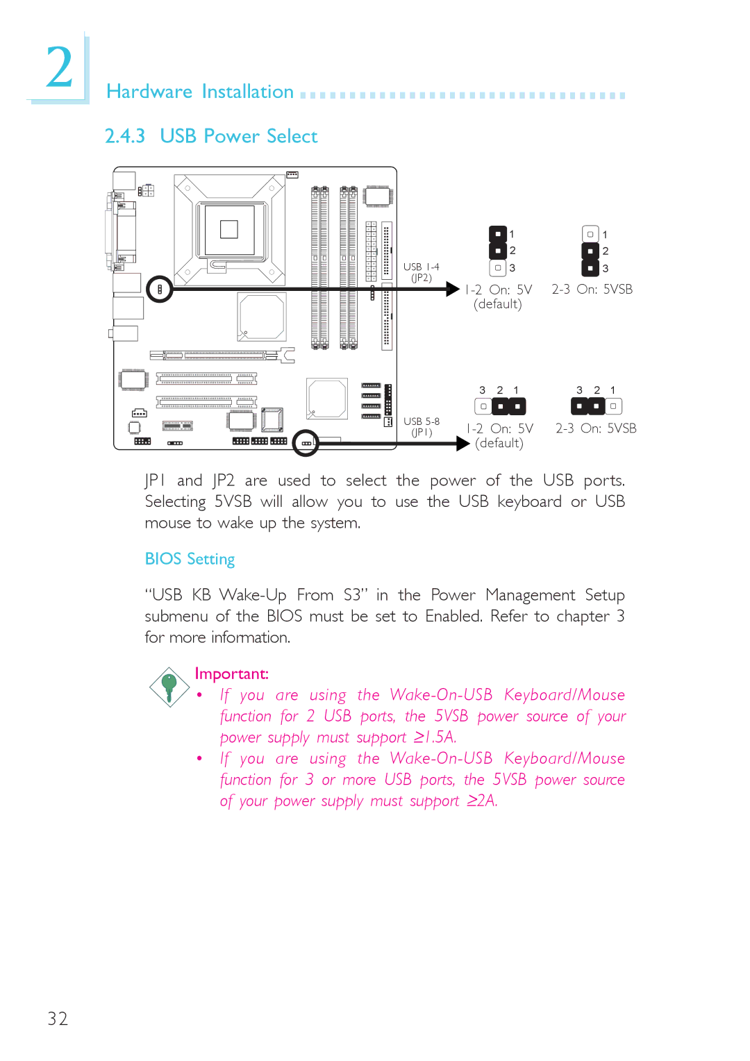 DFI 915gv-tml, system board, 915g-tmgf user manual Hardware Installation USB Power Select 