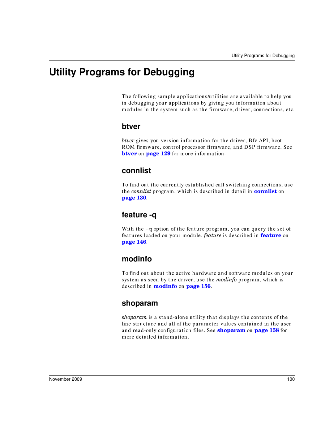 Dialogic 6.2 manual Utility Programs for Debugging 