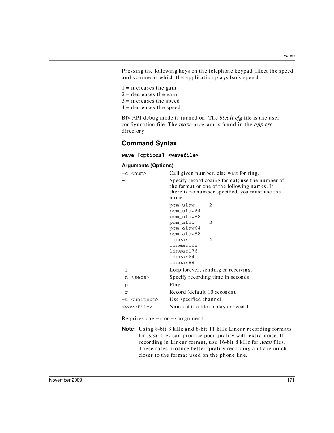 Dialogic 6.2 manual Name, November 171 