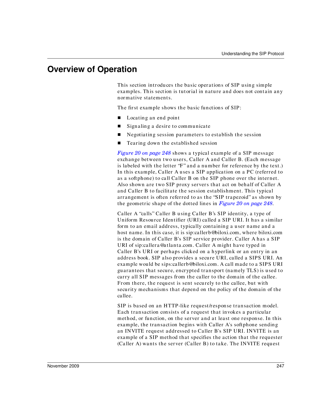 Dialogic 6.2 manual Overview of Operation, November 247 