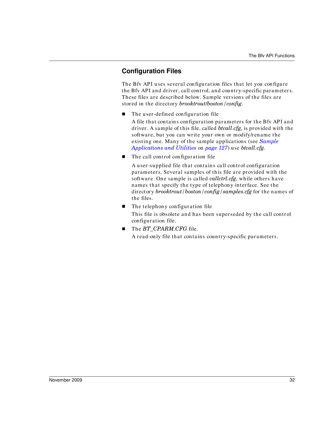 Dialogic 6.2 manual Configuration Files 