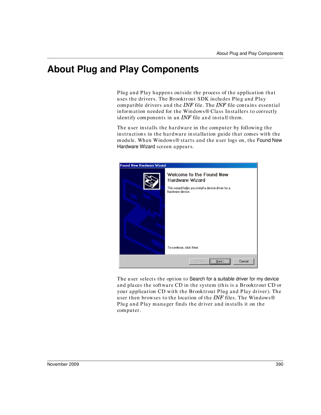 Dialogic 6.2 manual About Plug and Play Components, November 390 