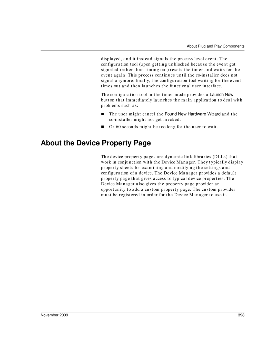 Dialogic 6.2 manual About the Device Property, November 398 