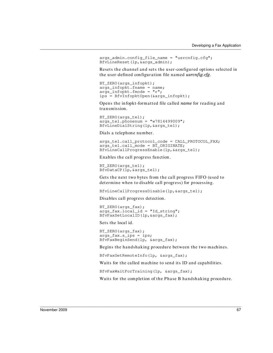 Dialogic 6.2 manual Enables the call progress function 