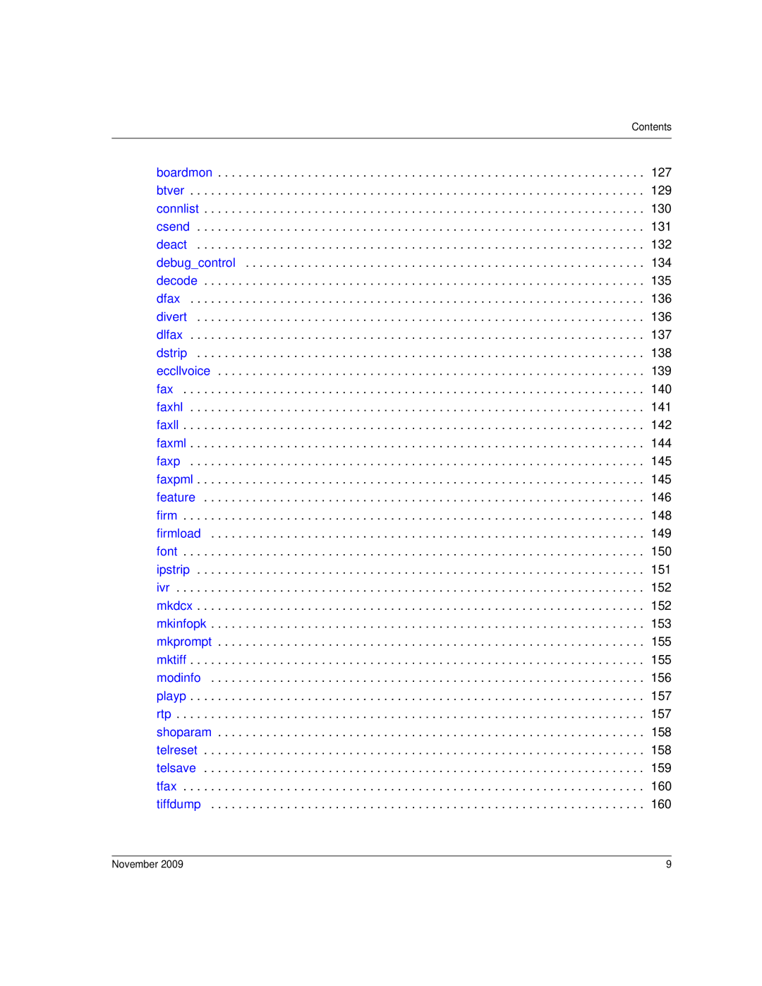 Dialogic 6.2 manual Contents 