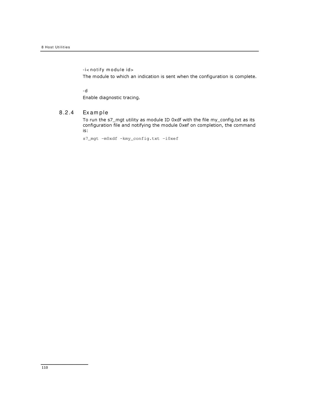 Dialogic DSI SPCI Network Interface Boards manual Example, Inotify module id 