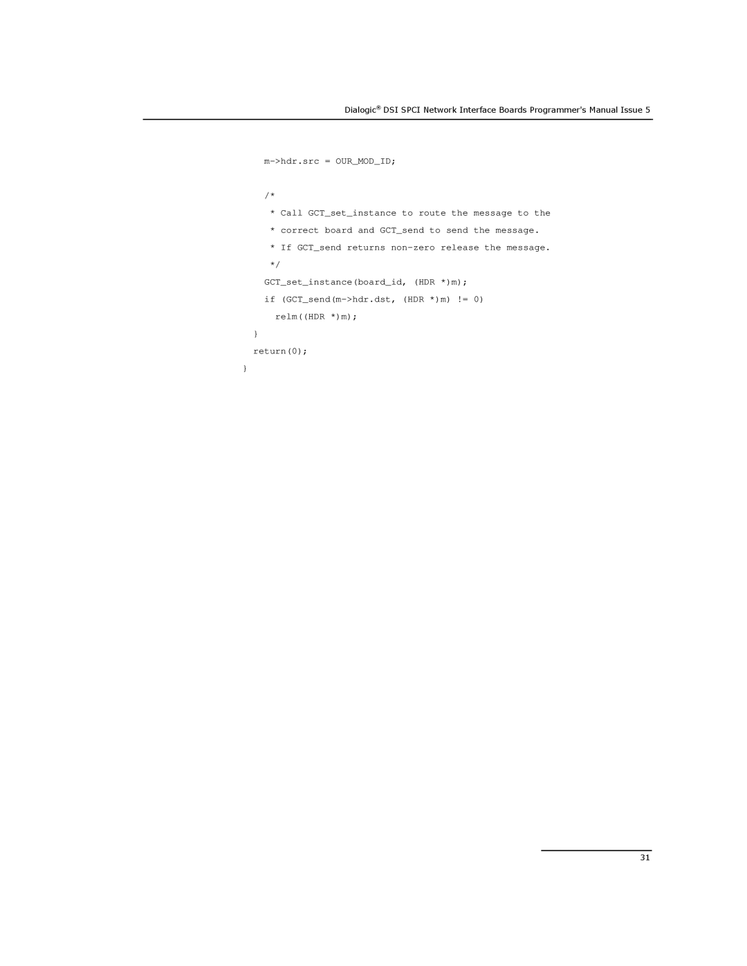 Dialogic DSI SPCI Network Interface Boards manual 