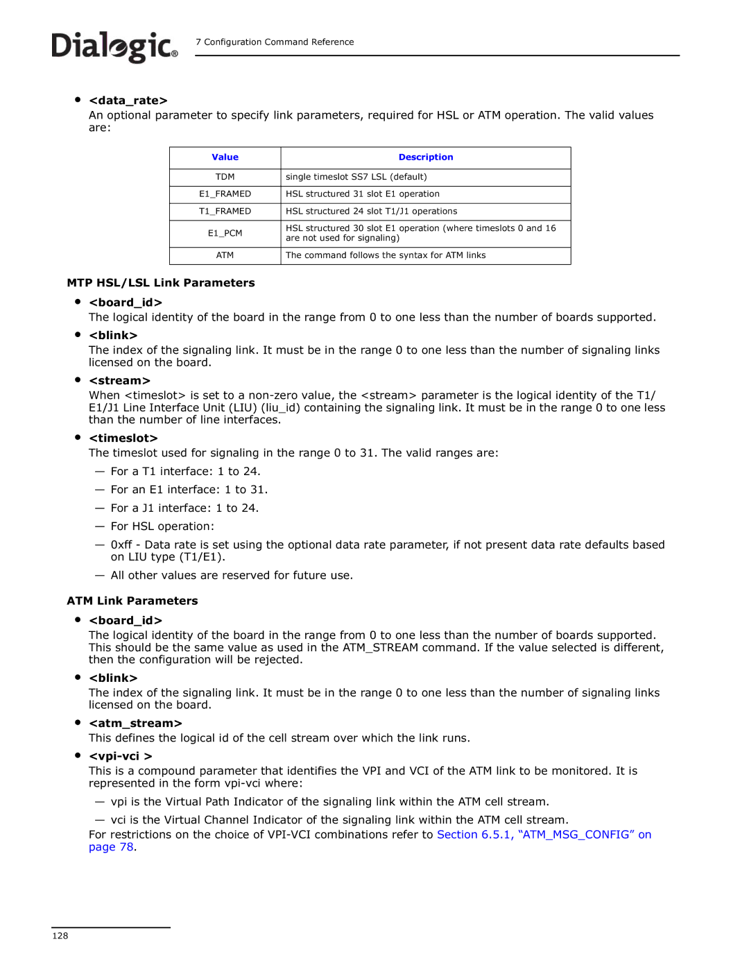 Dialogic DSI SS7MD manual Tdm 